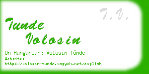 tunde volosin business card